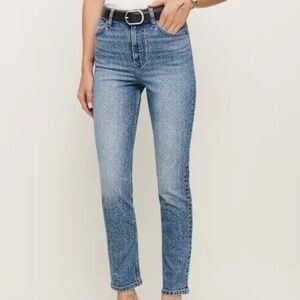 Reformation High Rise Blue Jeans